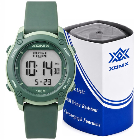 Zegarek Xonix BAZ-005 młodzieżowy elektroniczny zielony