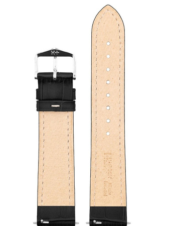 Skórzany wodoodporny pasek do zegarka 23 mm HIRSCH Duke L 01028051-2-23