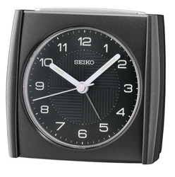 Budzik Seiko QHE205J 9 cm czarny matowy