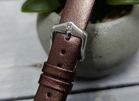 Skórzany wodoodporny pasek do zegarka 14 mm HIRSCH Cashmere M 03902161-2-14