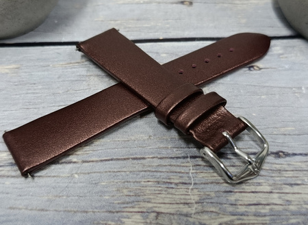 Skórzany wodoodporny pasek do zegarka 18 mm HIRSCH Cashmere M 03902161-2-18