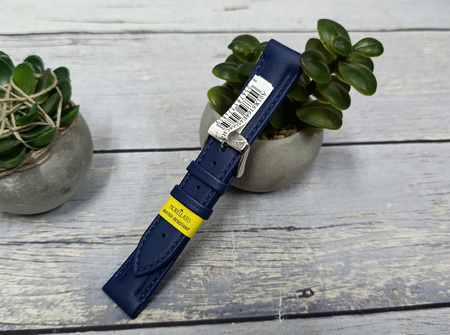 Skórzany pasek do zegarka 22 mm Morellato A01X6168E45064CR22 niebieski wodoodporny