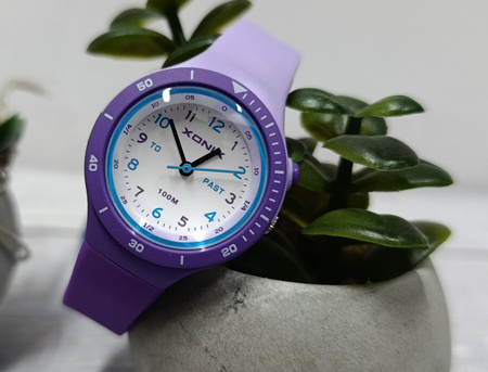 Zegarek Xonix ACB-003 dziecięcy wskazówkowy fioletowy