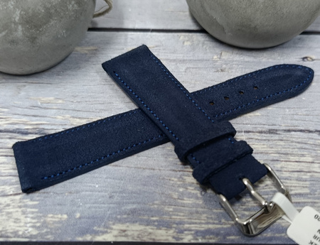 Skórzany pasek do zegarka 20 mm Lavvu SUEDE LSAEL20 skóra licowa
