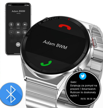 SmartWatch Rubicon RNCE99 czarny BT Call NFC