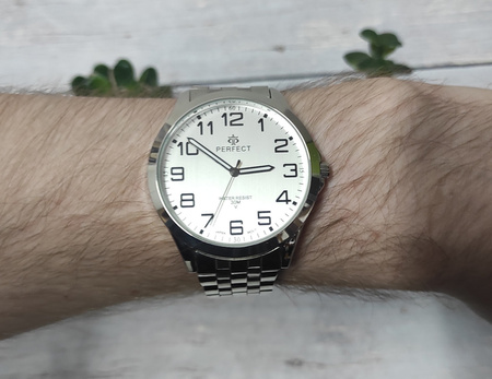 Zegarek Perfect G467-04 męski klasyczny czytelny 48 mm