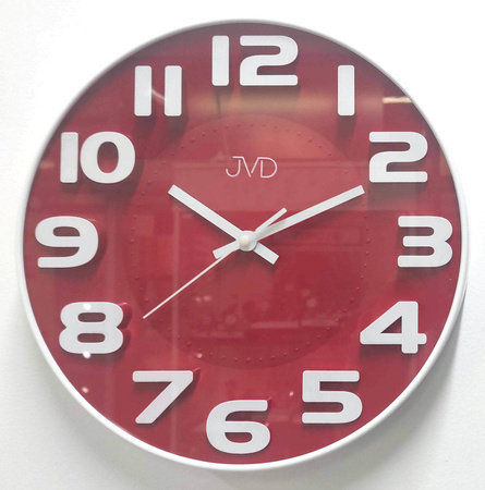 Zegar ścienny JVD HA5848.4 cichy mechanizm 30 cm