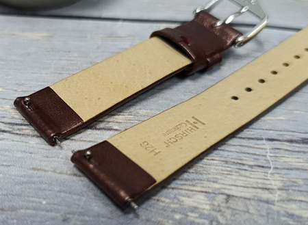 Skórzany wodoodporny pasek do zegarka 20 mm HIRSCH Cashmere M 03902161-2-20