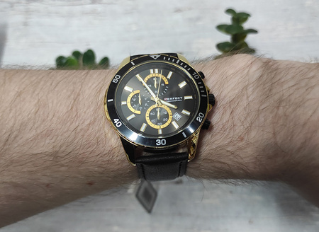 Zegarek Perfect W502CH-03 męski chronograf 46 mm