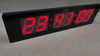 Zegar LED czerwony JVD DH4813.1 stoper timer, długość 49,5 cm, cyfry 7,5 cm