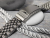 Bransoleta stalowa do zegarka 22 mm STD110.22 srebrna
