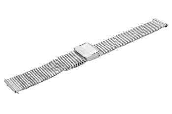 Bransoleta stalowa do zegarka 16 mm Bisset BM-101/16 Silver Mat