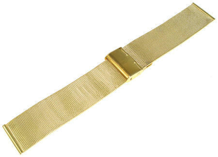 Bransoleta stalowa do zegarka Diloy MESH05-24-FB 24 mm złota