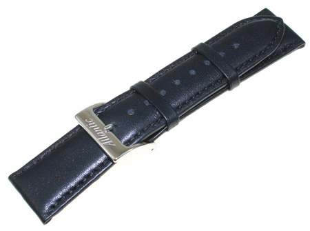 Pasek do zegarka Atlantic 22 mm czarny matowy