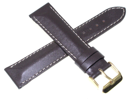 Skórzany pasek do zegarka 20 mm JVD R15802-20-G