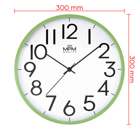 Zegar ścienny MPM E01.4188.40 fi 30 cm Czytelny