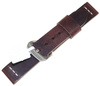 Skórzany pasek do zegarka 22 mm JVD R41102-22 ciemnobrązowy