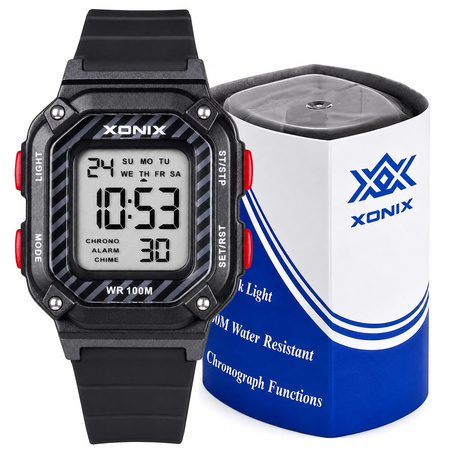 Zegarek Xonix BBQ-007 dziecięcy elektroniczny czarny