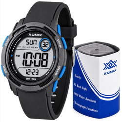 Zegarek Xonix DBF-005 młodzieżowy elektroniczny czarny 42 mm