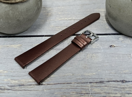 Skórzany wodoodporny pasek do zegarka 12 mm HIRSCH Cashmere M 03902161-2-12