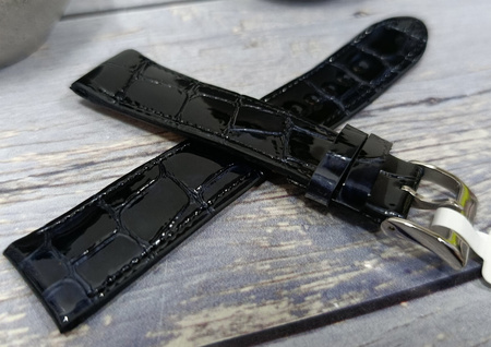 Skórzany pasek do zegarka 22 mm Lavvu CROCO OCALA LSAGB22 skóra licowa