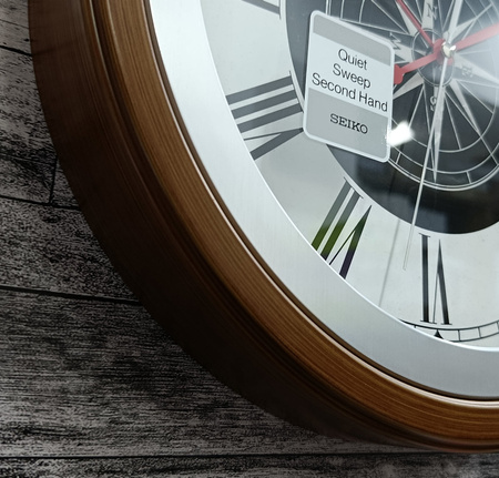 Zegar ścienny SEIKO QXA844B 35 cm róża wiatrów