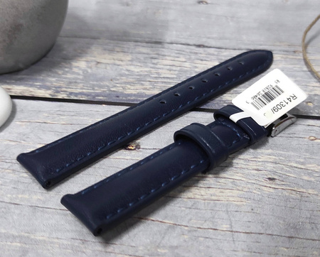 Skórzany pasek do zegarka 12 mm JVD R41309-12 niebieski