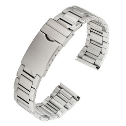 Bransoleta stalowa do zegarka 18 mm STD125.18 srebrna
