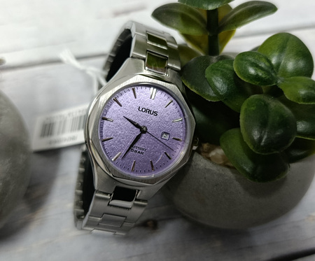 Zegarek Lorus damski RH747BX9 fioletowy 32 mm
