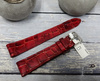 Skórzany pasek do zegarka 22 mm Lavvu CROCO OCALA LSAGR22 skóra licowa