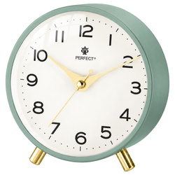 Budzik Perfect BB11007 zielony cichy mechanizm