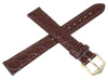 Skórzany wodoodporny pasek do zegarka 19 mm HIRSCH Crocograin L 12322810-1-19