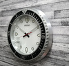 Zegar ścienny SEIKO QXA849A 44 cm aluminiowy srebrny