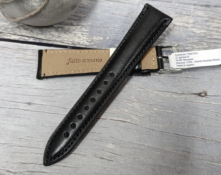 Skórzany pasek do zegarka 18 mm Morellato A01X6122E40019CR18 czarny