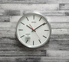Zegar ścienny SEIKO QXA861A 30 cm aluminiowy srebrny