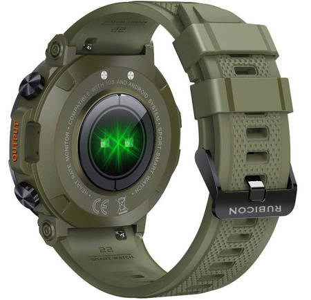 SmartWatch Rubicon RNCE95 zielony sportowy BT Call