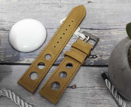Skórzany pasek do zegarka 22 mm Lavvu LSMUO22 skóra licowa