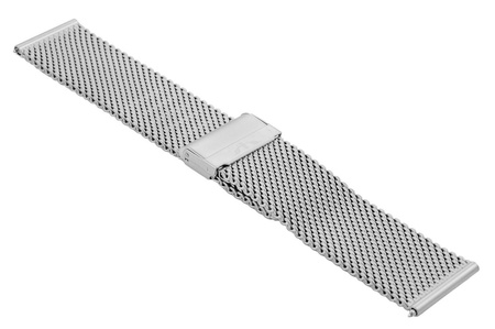 Bransoleta stalowa do zegarka 22 mm Bisset BM-102/22 Silver Mat