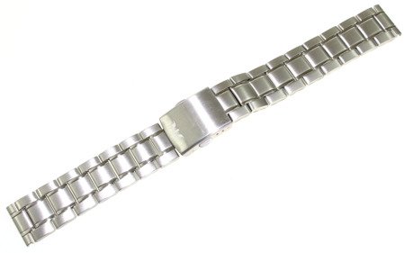 Bransoleta stalowa do zegarka 18 mm Bisset BR18.02 Silver