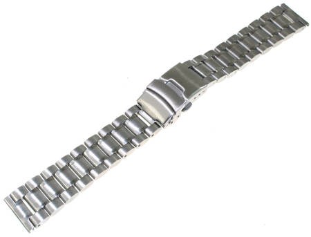 Bransoleta stalowa do zegarka 18 mm GD016.18 srebrna masywna