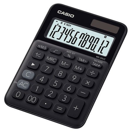 Kalkulator Casio MS-20UC-BK TAX Obliczenia Czasowe