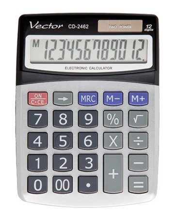 Kalkulator Vector CD-2462 - duże klawisze