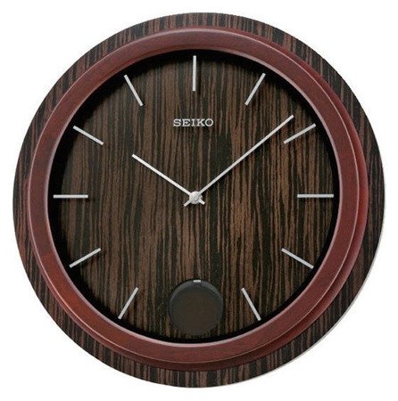 Zegar SEIKO QXC222Z Drewniany Wahadło Średnica 34 cm