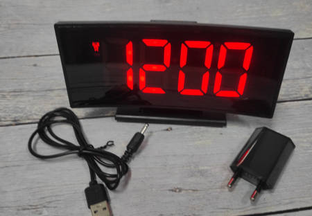 Zegar budzik LED JVD SB681.1 Termometr