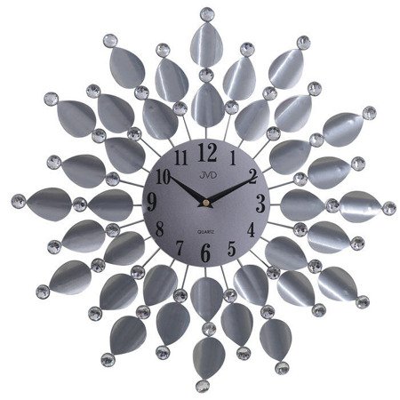 Zegar ścienny JVD HJ76.1 z kryształkami średnica 45 cm