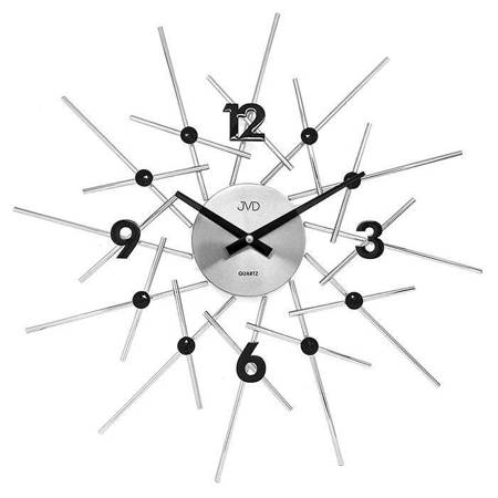 Zegar ścienny JVD HT102.1 z kryształkami, średnica 49 cm